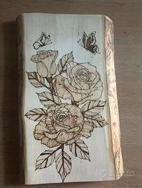 Tronco serigrafato con motivo floreale