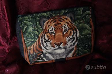 Pochette double face "Tigre".  Top quality.