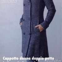 Cappotto donna doppiopetto in lana