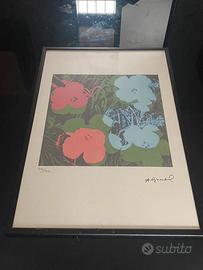 Andy Warhol Leo Castelli litografia Flowers