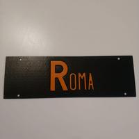 Targa automobilistica d'epoca di Roma