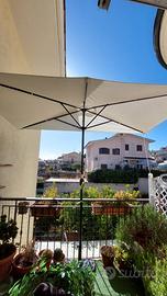 Ombrellone da appoggio a parete