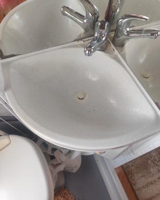 mobiletto lavabo ad angolo camper adria