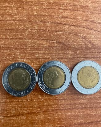 Monete da lire 500