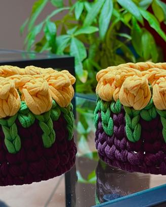 Cestino a fiori idea arredo