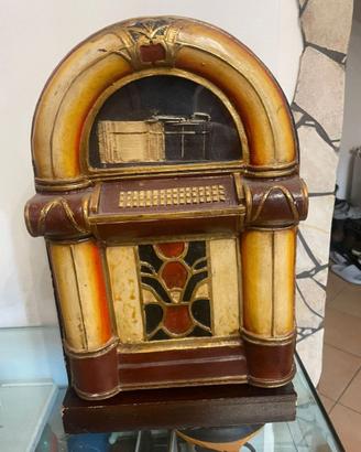 JUKEBOX PORTAOGGETTI VINTAGE RIPRODU ANNI '40-'50