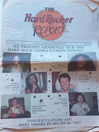 Hard Rock Cafè Rocker Report, magazine- rivista.