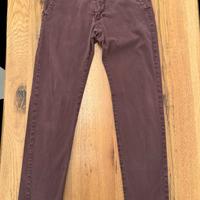 Pantaloni chino uomo Liu Jo tg 46 col bordeaux