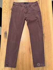 Pantaloni chino uomo Liu Jo tg 46 col bordeaux