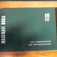 Libretto uso e manutenzione Maserati bora