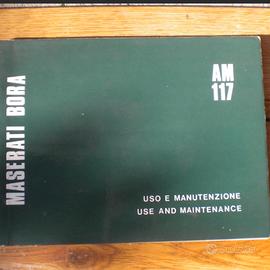 Libretto uso e manutenzione Maserati bora