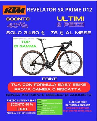 Bici da corsa Ktm Revelator Sx Prime D12