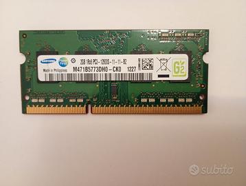Memoria Sodimm Samsung per Pc portatile