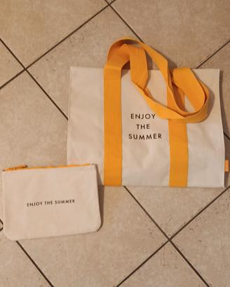 Enjoy The Summer Pupa borsa mare + pochette