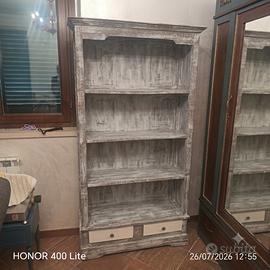 Libreria legno massello come nuova