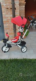 triciclo con seggiolino reversibile 