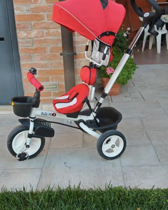 triciclo con seggiolino reversibile 