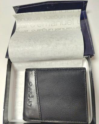 Portafogli uomo nero Emanuel Ungaro NUOVO 