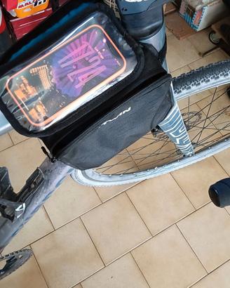 Borsa per bici da telaio doppia Btwin 500 per bici