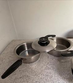 Due pentole amc diametro 14 e 1 coperchio
