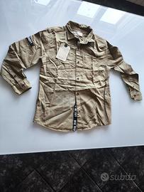 Camicia cachi bambino 9 anni