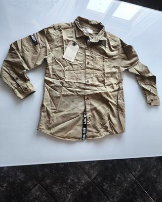 Camicia cachi bambino 9 anni