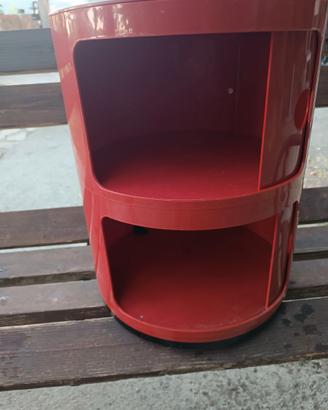 Comodino vintage rosso