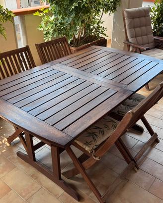 Tavolo in legno + sedie