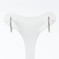 Orecchini cerchietti in oro e diamanti