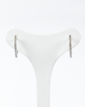 Orecchini cerchietti in oro e diamanti