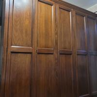 Armadio 5 ante in legno massello