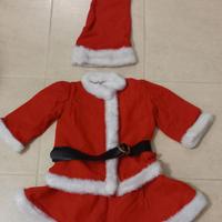 Vestito Babbo Natale Bambina Rosso