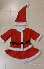 Vestito Babbo Natale Bambina Rosso