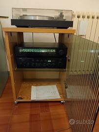 Impianto stereo anni 80 nero