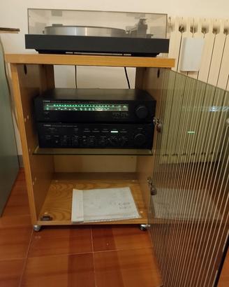 Impianto stereo anni 80 nero