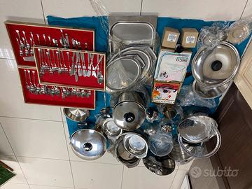 Set pentole e posate IMCO IN ACCIAIO, SETTE STRATI