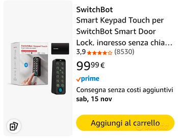 touch id per serratura switchbot 