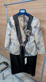 Abito donna da cerimonia completo Musani Oro Nero