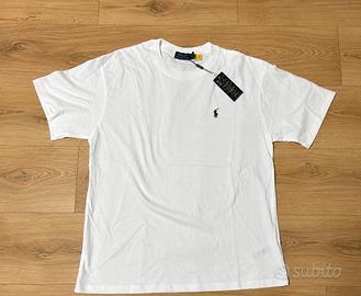 Maglia polo ralph lauren bianca da uomo