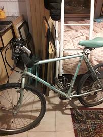 Bici mountanbike bianchi color azzurro tenue