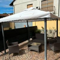 Gazebo 3x3 piu lampadario e salottino