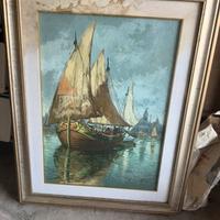 Quadro con barche