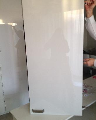 2 ante laccate grigio chiaro lucido colonna frigor