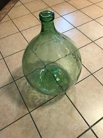 Boccione in vetro verde