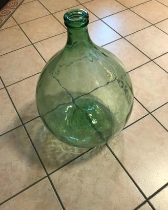 Boccione in vetro verde