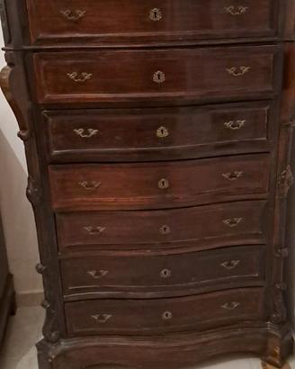 Settimino antico legno vero primi novecento