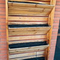 Orto verticale in legno di pino 80x180x15 cm