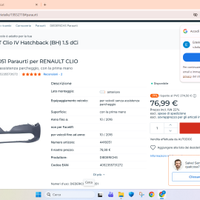 PARAURTI ANTERIORE RENAULT CLIO 4 DEL 2013