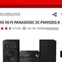 Panasonic  sc pmx92egk 