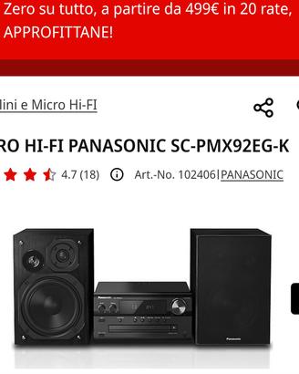 Panasonic  sc pmx92egk 